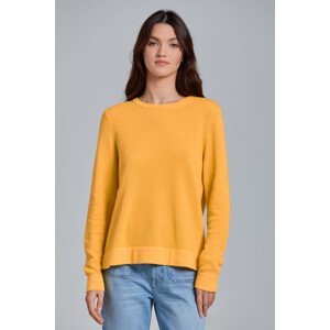 SVETER GANT COTTON PIQUE C-NECK žltá S