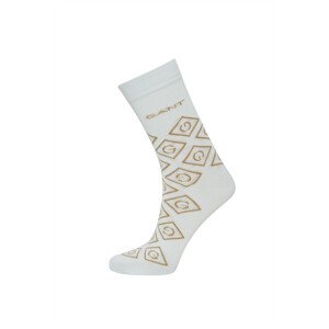 PONOŽKY GANT D1. ICON G SOCKS biela None