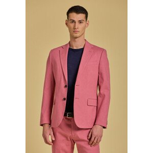 SAKO GANT D2. STRETCH LINEN SUIT BLAZER ružová 50