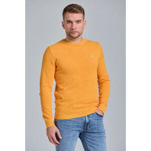 SVETER GANT COTTON PIQUE C-NECK oranžová XXL