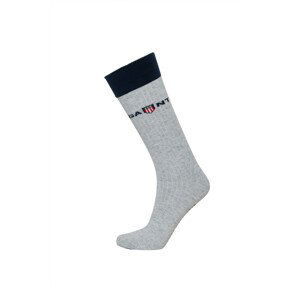 PONOŽKY GANT D1. GANT RETRO SHIELD SOCKS šedá None