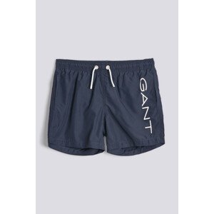 PLAVKY GANT LOGO LIGHTWEIGHT BOY'S SWIM SHORTS modrá 122/128