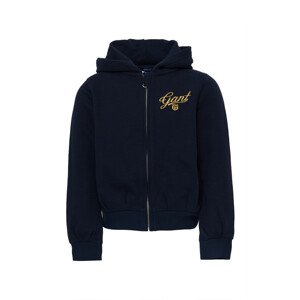 MIKINA GANT D1. SCRIPT SHIELD FULL-ZIP HOODIE modrá 110/116