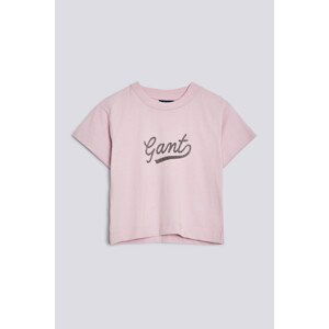 TRIČKO GANT D2. SCRIPT SS T-SHIRT fialová 134/140