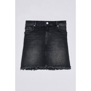 SUKŇA GANT D2. FRINGE DENIM SKIRT čierna 122/128