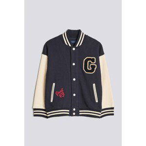 MIKINA GANT D2. GANT VARSITY JERSEY JACKET modrá 170