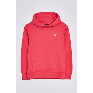 MIKINA GANT D2. CONTRAST SHIELD HOODIE červená 122/128