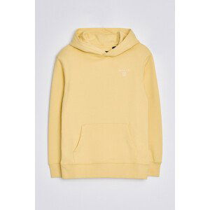 MIKINA GANT D2. CONTRAST SHIELD HOODIE MELLOW YELLOW