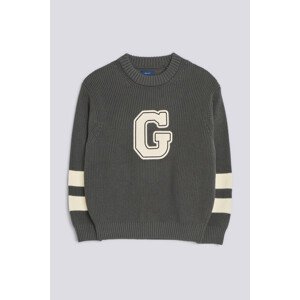 SVETER GANT D2. COLLEGIATE C-NECK KNIT čierna 170