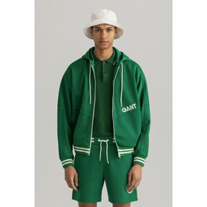 MIKINA GANT D.1 RACQUET CLUB FULL ZIP HOODIE zelená M