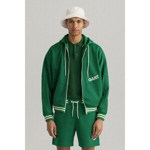 MIKINA GANT D.1 RACQUET CLUB FULL ZIP HOODIE zelená XXL