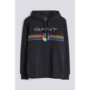 MIKINA GANT D.1 GANT PRIDE SWEAT HOODIE čierna XXL