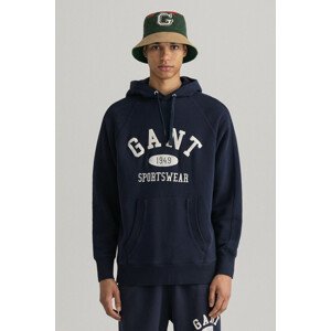 MIKINA GANT D.2 COLLEGIATE SWEAT HOODIE modrá S