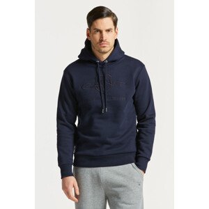 MIKINA GANT TONAL ARCHIVE SHIELD HOOD modrá S