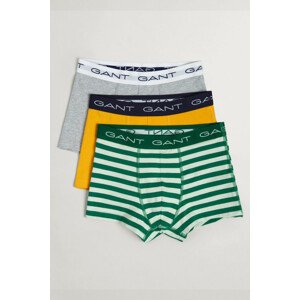 SPODNÁ BIELIZEŇ GANT YARN-DYED STRIPE TRUNK 3-PACK zelená 158/164