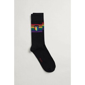 PONOŽKY GANT PRIDE. SOCKS čierna 43/45