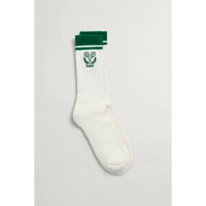 PONOŽKY GANT D1. RACQUET CLUB SOCKS biela 43/45