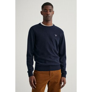 SVETER GANT SUPERFINE LAMBSWOOL CREW modrá L