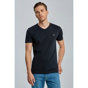 TRIČKO GANT ORIGINAL SLIM V-NECK T-SHIRT čierna M