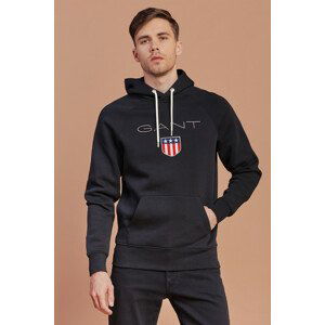 MIKINA GANT SHIELD HOODIE čierna M