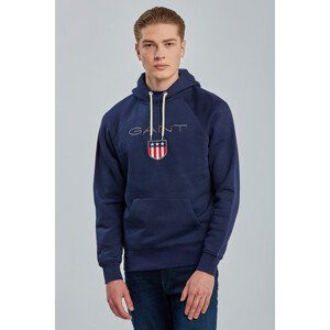 MIKINA GANT SHIELD HOODIE modrá 4XL