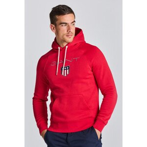 MIKINA GANT SHIELD HOODIE červená S