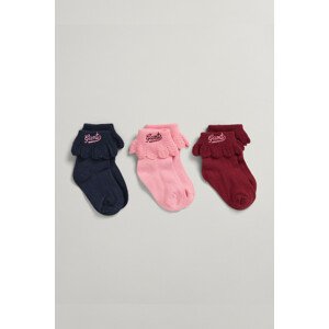 PONOŽKY GANT D1. SOCKS 3-PACK modrá 16/18