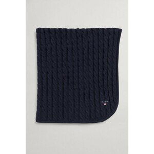 DEKA GANT D1. COTTON CABLE BLANKET modrá None