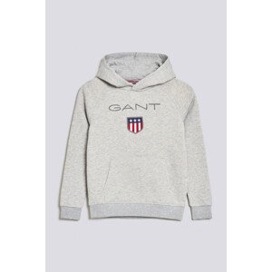 MIKINA GANT D1. SHIELD HOODIE šedá 98/104