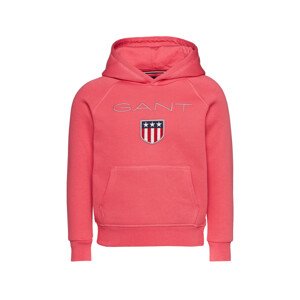 MIKINA GANT D1. SHIELD HOODIE ružová 98/104