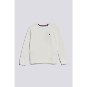 MIKINA GANT THE ORIGINAL C-NECK SWEAT biela 122/128