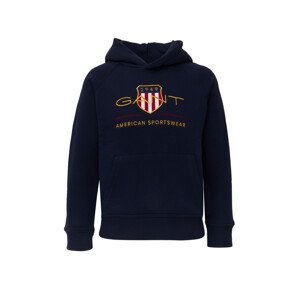 MIKINA GANT ARCHIVE SHIELD HOODIE modrá 146/152