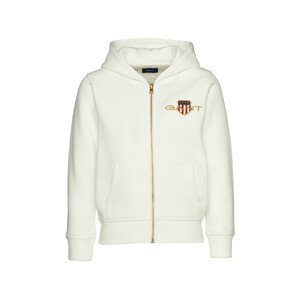 MIKINA GANT D1. MED ARCHIVE SHIELD ZIP HOODIE biela 158/164