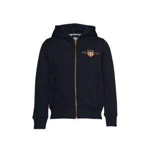 MIKINA GANT D1. MED ARCHIVE SHIELD ZIP HOODIE modrá 176