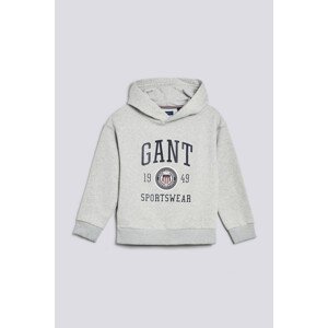 MIKINA GANT D1. CREST SHIELD HOODIE šedá 176