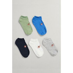 PONOŽKY GANT D1. ARCHIVE SHIELD SOCKS 5-P LIGHT GREY MELANGE