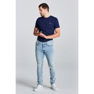 DŽÍNSY GANT D1. MAXEN GANT RETRO SHIELD JEANS modrá 29/32