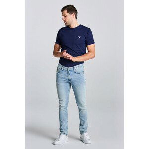 DŽÍNSY GANT D1. MAXEN GANT RETRO SHIELD JEANS modrá 33/32