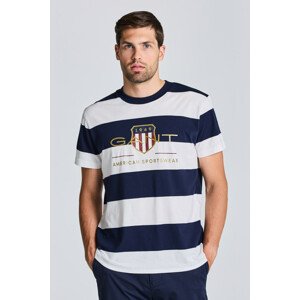 TRIČKO GANT D1. BAR STRIPE ARCHIVE SHIELD TEE biela XXXL