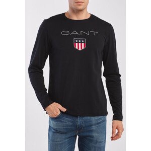 TRIČKO GANT SHIELD LS T-SHIRT čierna XXL