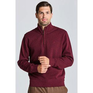 MIKINA GANT D1. SACKER RIB HALF ZIP červená XXXL