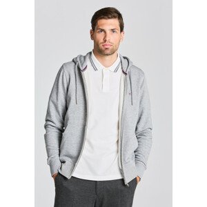 MIKINA GANT THE ORIGINAL FULL ZIP HOODIE šedá S