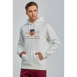 MIKINA GANT ARCHIVE SHIELD HOODIE biela M