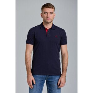 POLOKOŠEĽA GANT CONTRAST COLLAR PIQUE SS RUGGER modrá M