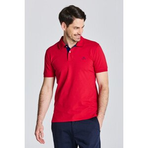 POLOKOŠEĽA GANT CONTRAST COLLAR PIQUE SS RUGGER červená M