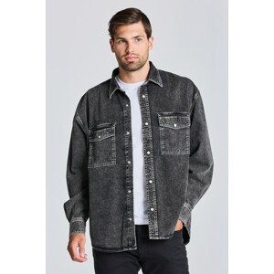 KOŠEĽA GANT D1. OS HEAVY WASH DENIM SHIRT čierna S