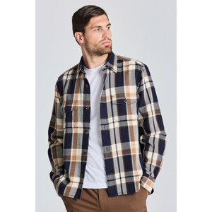 KOŠEĽA GANT D1. HEAVY TWILL CHECK OVERSHIRT hnedá M