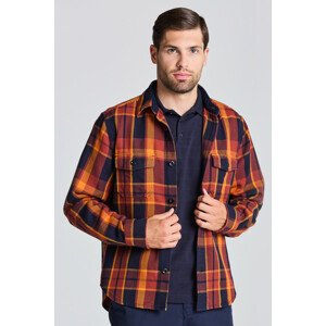 KOŠEĽA GANT D1. HEAVY TWILL CHECK OVERSHIRT červená S