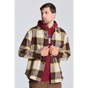 KOŠEĽA GANT D2. PLAID WOOL OVERSHIRT hnedá S