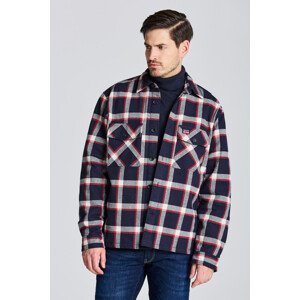 KOŠEĽA GANT D2. FLANNEL CHECK OVERSHIRT modrá S